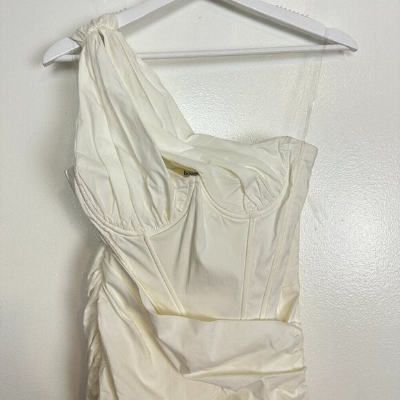 HOUSE OF CB Clementine Cut Out Mini Dress in White Size Small - Picture 7 of 16